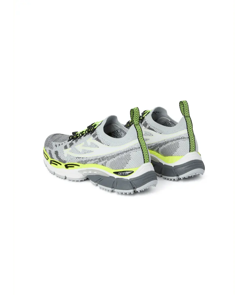 Sneakers Off White Gris Jaune Fluo - M-BE RIGHT BACK KNIT-001 (MENS) Off-White