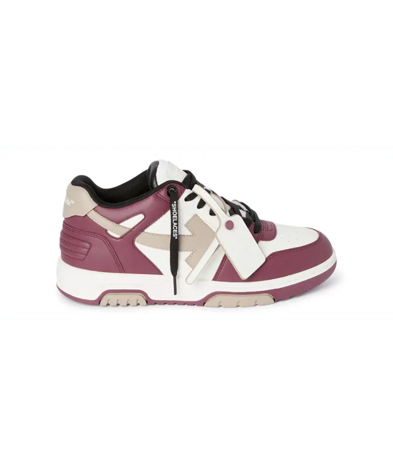 Femme Sneakers Off White Bordeaux Blanc - W-OUT OF OFFICE TRICOLOR-003 (WOMENS) Off-White