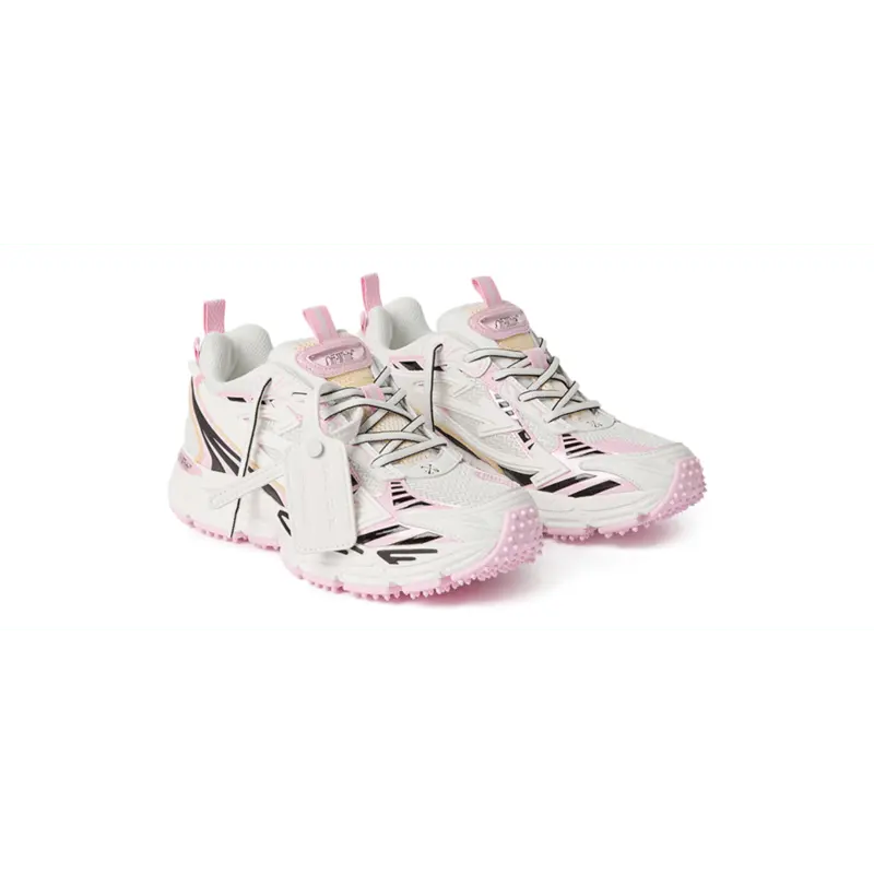 Femme Sneakers Off White Blanc Rose - W-BE RIGHT BACK MESH-001 (WOMENS) Off-White