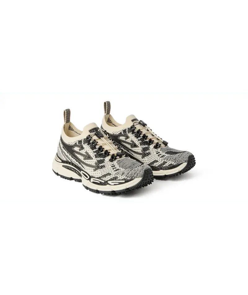 Femme Sneakers Off White Sable / Noir - W-BE RIGHT BACK KNIT-001 (WOMENS) Off-White
