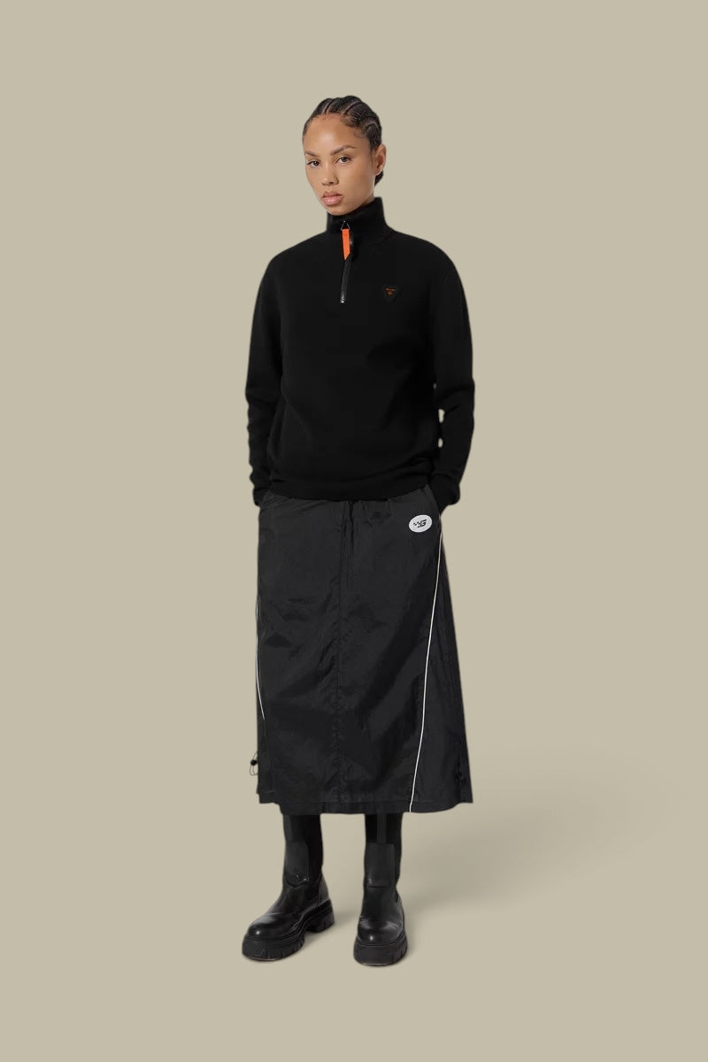 Pull Camionneur Gertrude Noir - Lewis Patch