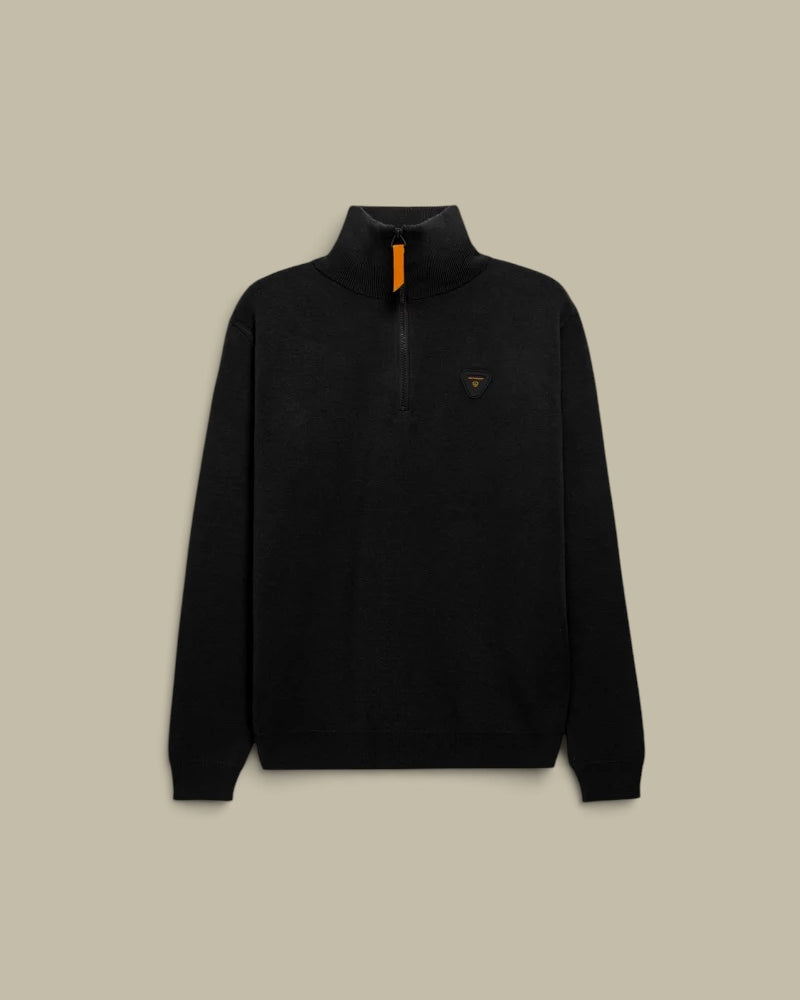 Pull Camionneur Gertrude Noir - Lewis Patch