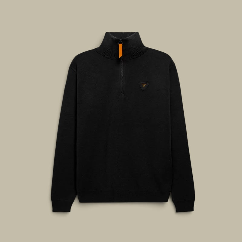 Pull Camionneur Gertrude Noir - Lewis Patch