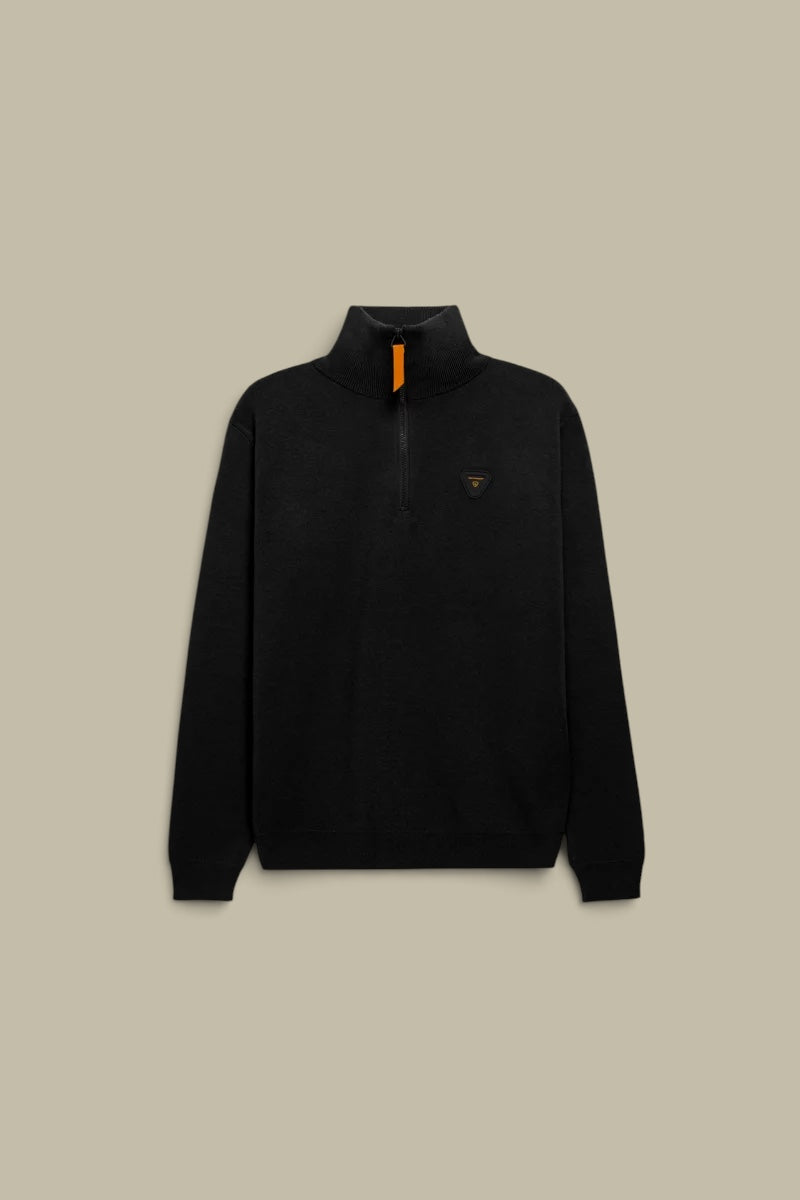 Pull Camionneur Gertrude Noir - Lewis Patch