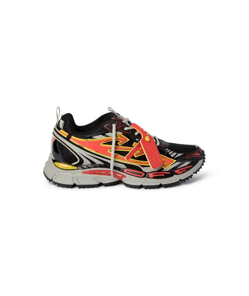 Sneakers Off White Black Red - M-BE RIGHT BACK MESH-003 Off-White