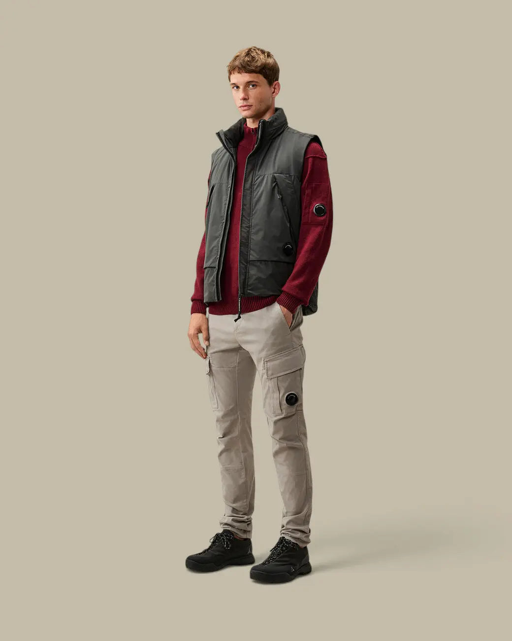 Pantalon C.P. Company Gris Beton - Cargo Stretch C.P. Company