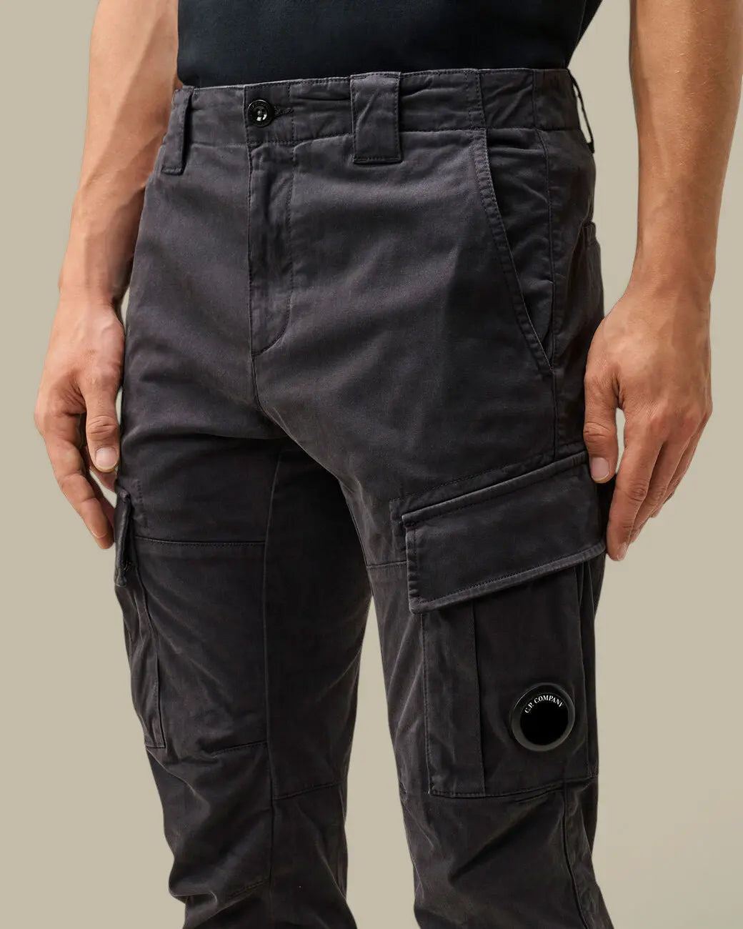 Pantalon C.P. Company Gris Foncé - Cargo Stretch C.P. Company
