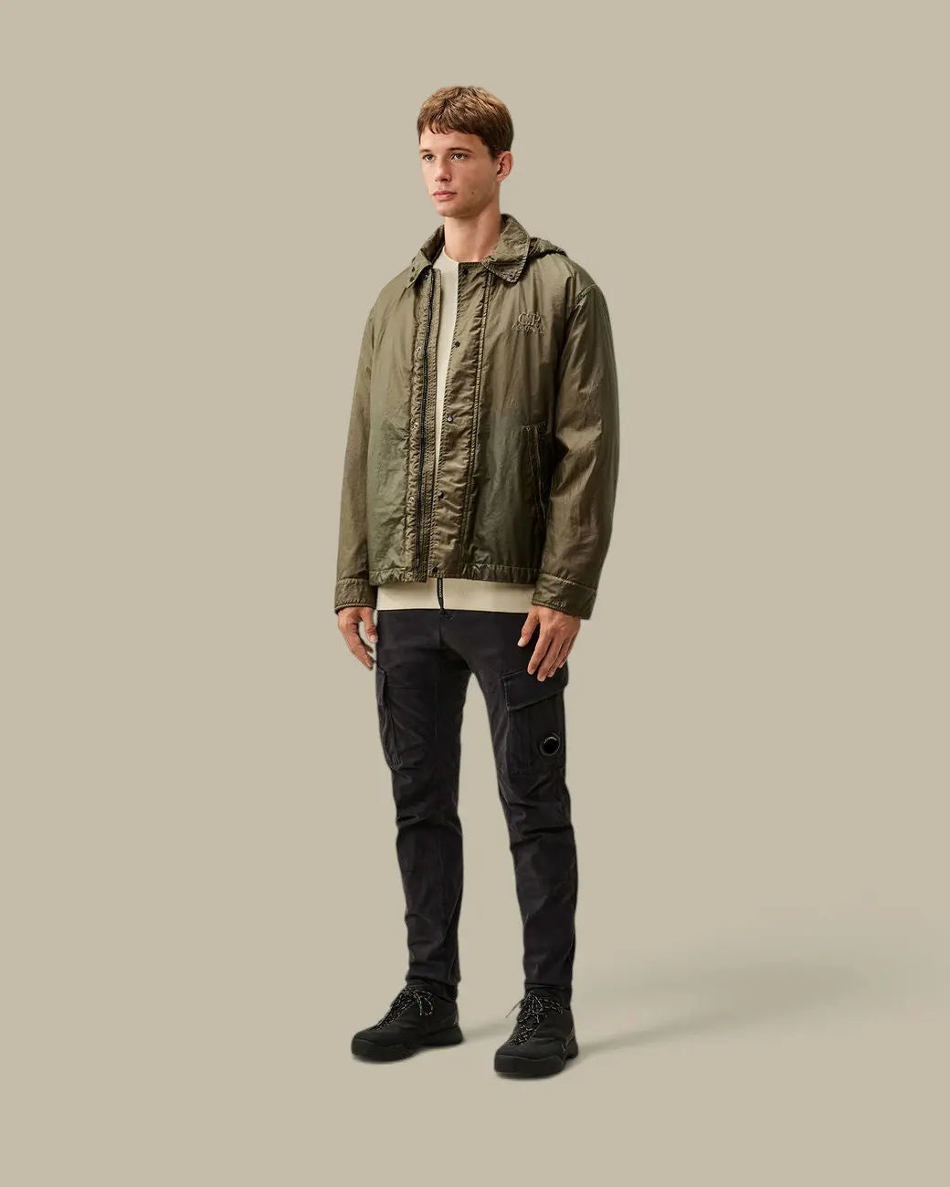 Pantalon C.P. Company Gris Foncé - Cargo Stretch C.P. Company