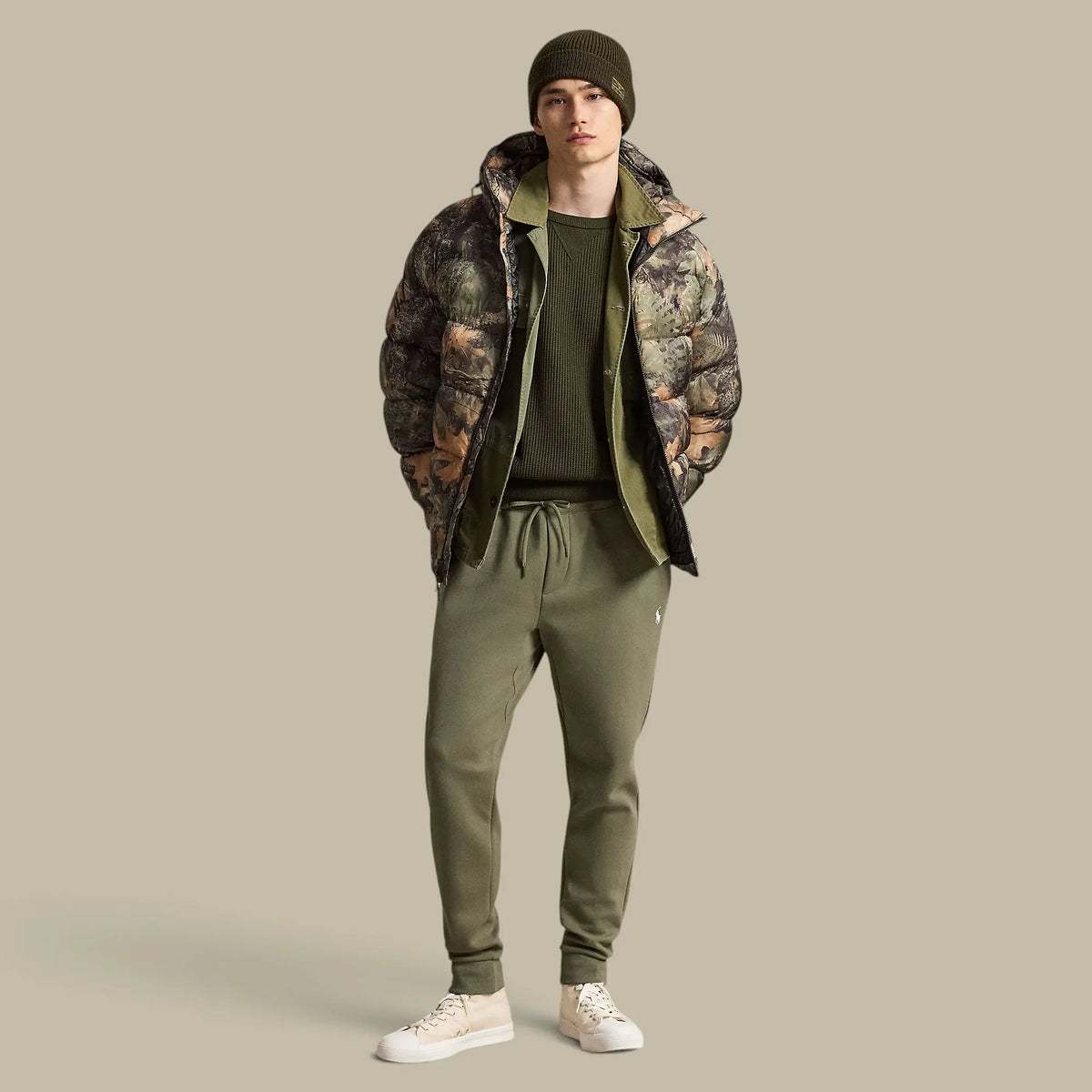 Pantalon de Jogging Ralph Lauren Kaki - Technique Ralph Lauren
