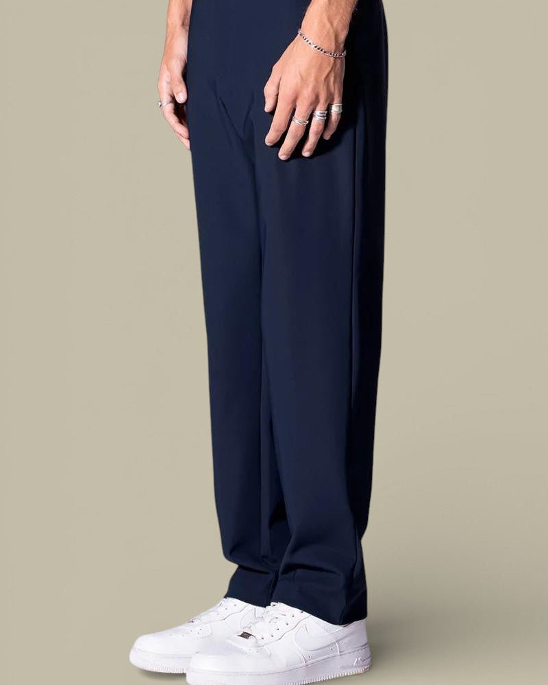 Pantalon en Nylon Gertrude - Bleu Marine - pantalon