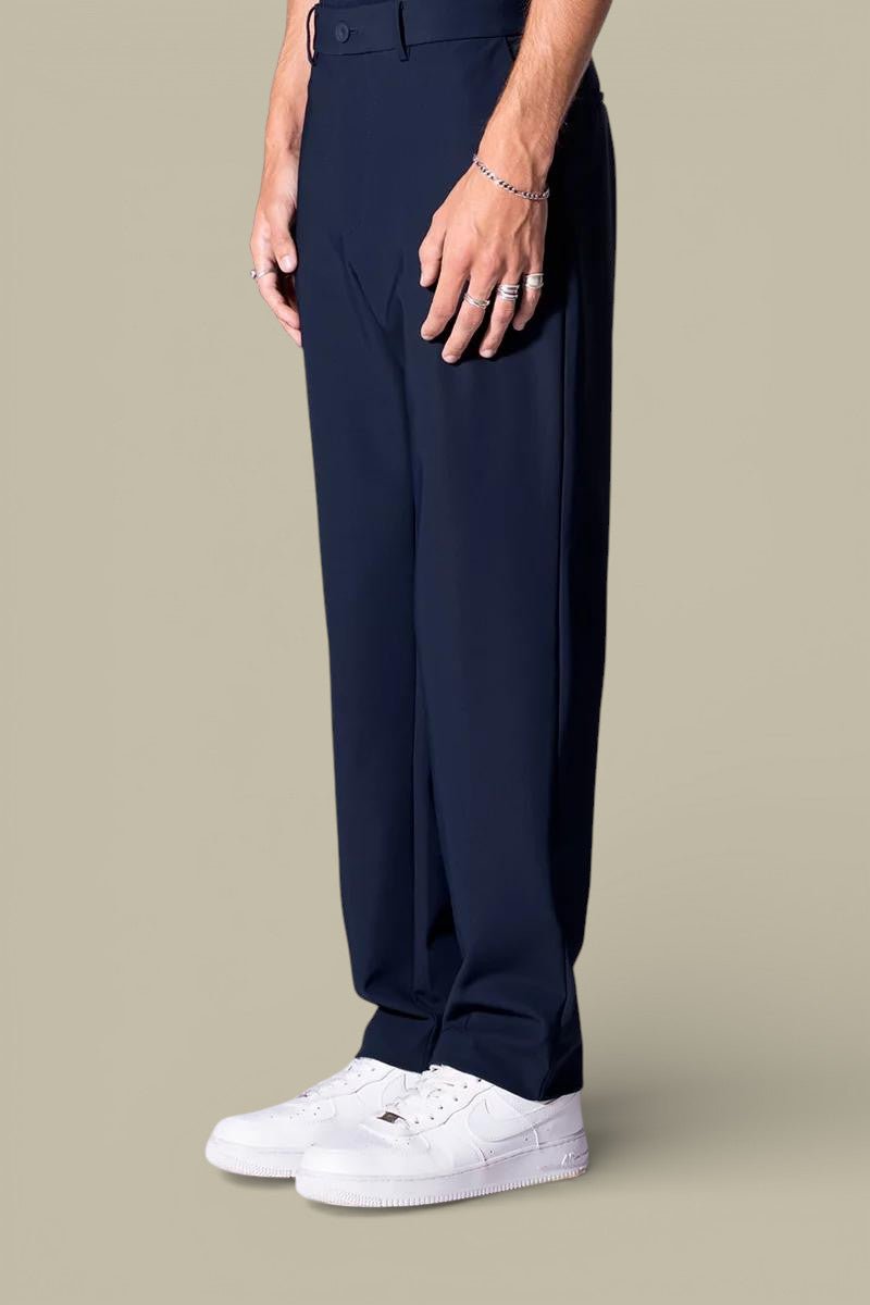 Pantalon en Nylon Gertrude - Bleu Marine - pantalon