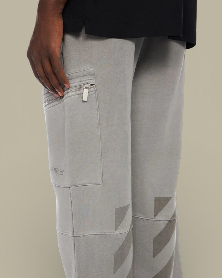 Pantalon Jogg Cargo Off - White Gris - pantalon