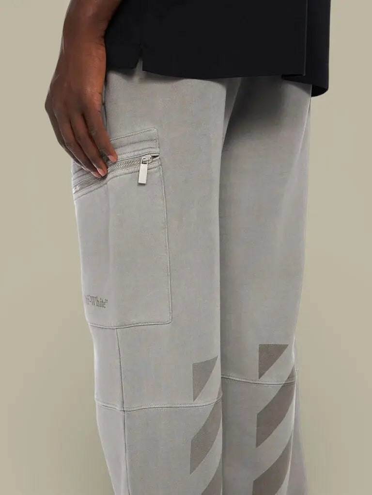 Pantalon Jogg Cargo Off - White Gris - pantalon
