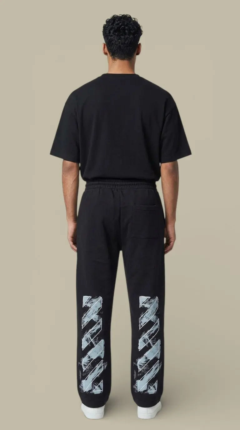 Pantalon Off - White Noir - Paint Arrow - pantalon