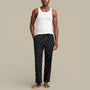 Pantalon Ralph Lauren Noir - Monogramme - pantalon