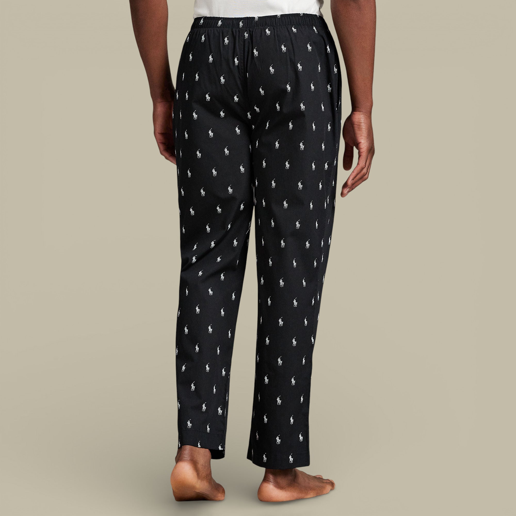 Pantalon Ralph Lauren Noir - Monogramme - pantalon