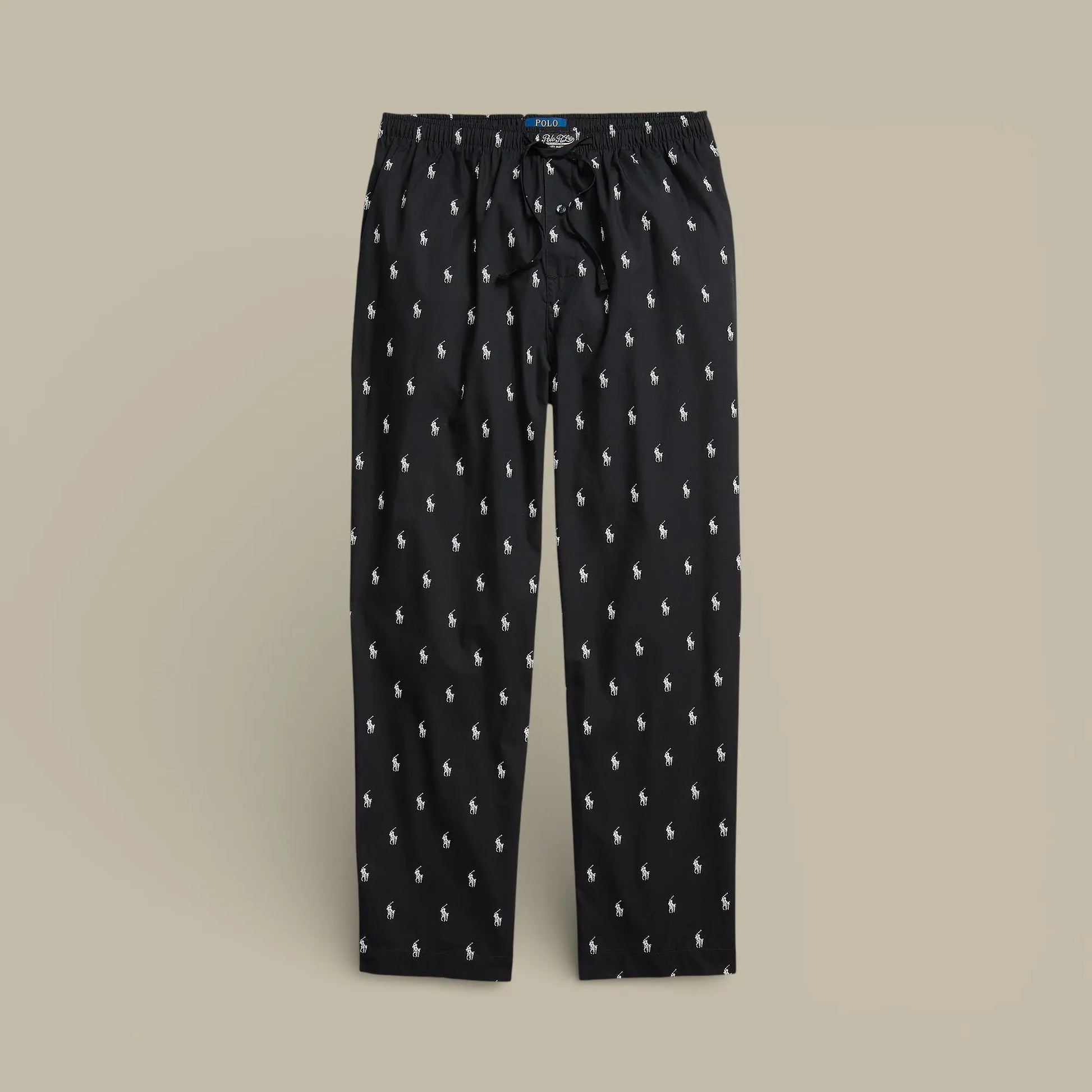 Pantalon Ralph Lauren Noir - Monogramme - pantalon