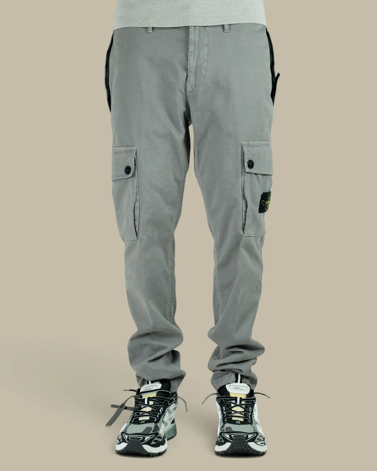 Pantalon Stone Island Gris - Cargo Stretch Stone Island