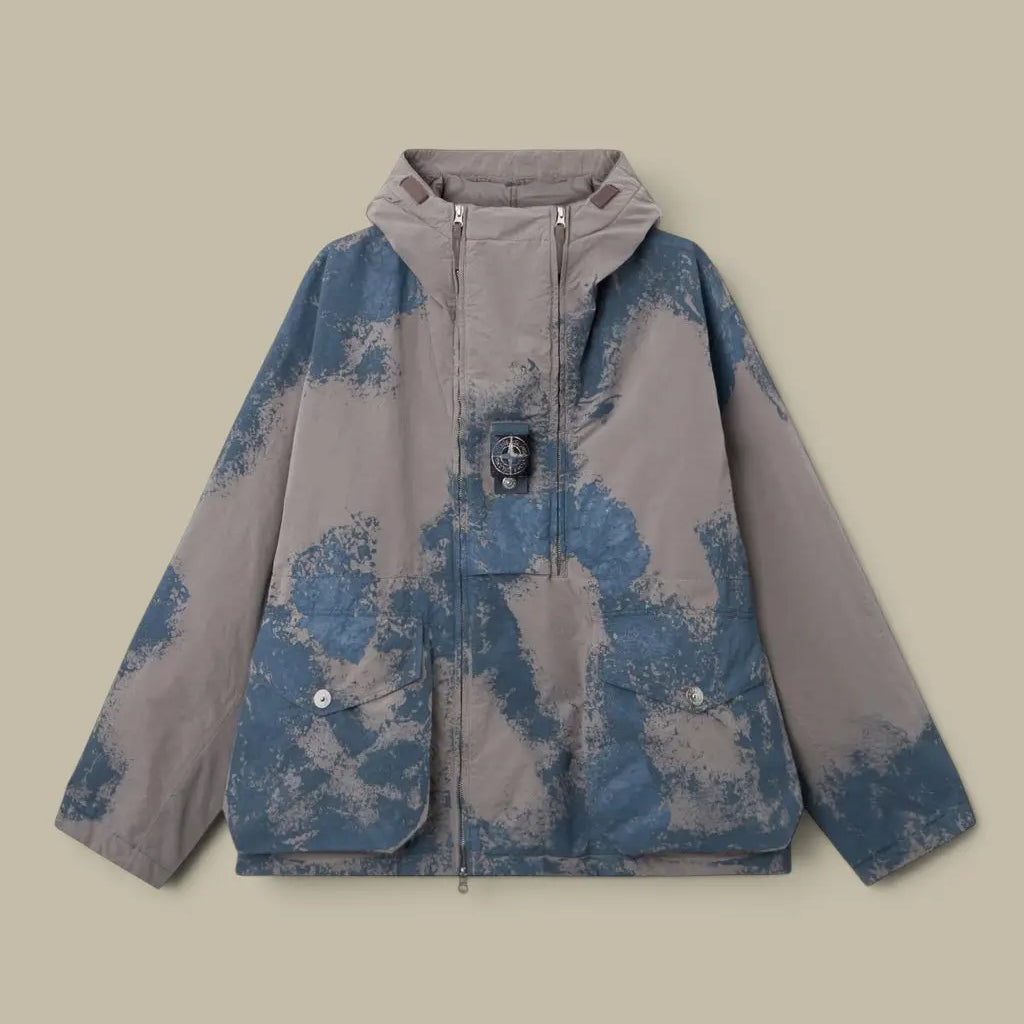Parka Stone Island Gris - Hand Painted David Light-Tc Stone Island
