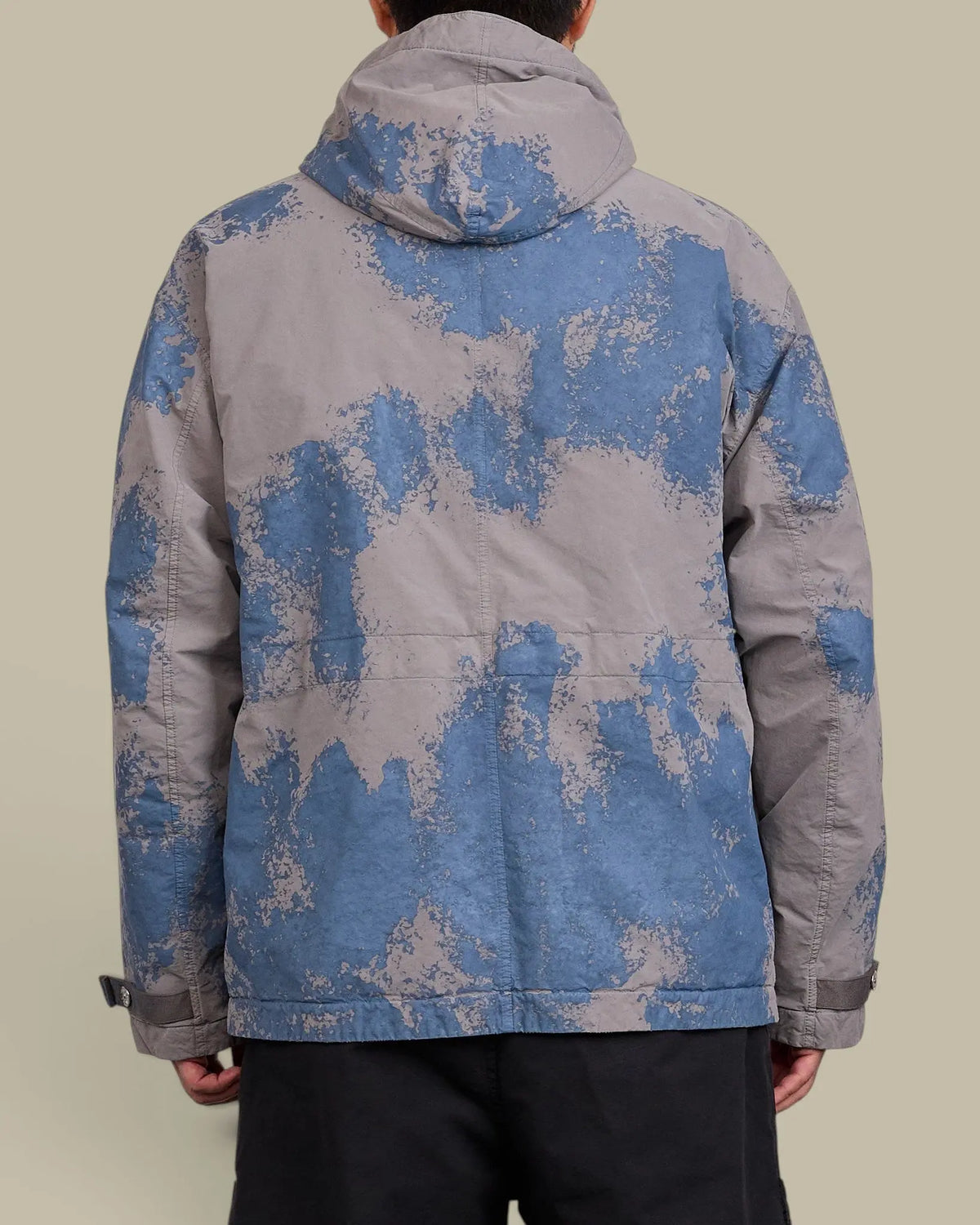 Parka Stone Island Gris - Hand Painted David Light-Tc Stone Island