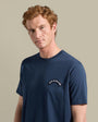 T-shirt Paul and Shark Navy - Logo requin dans le dos Paul and Shark