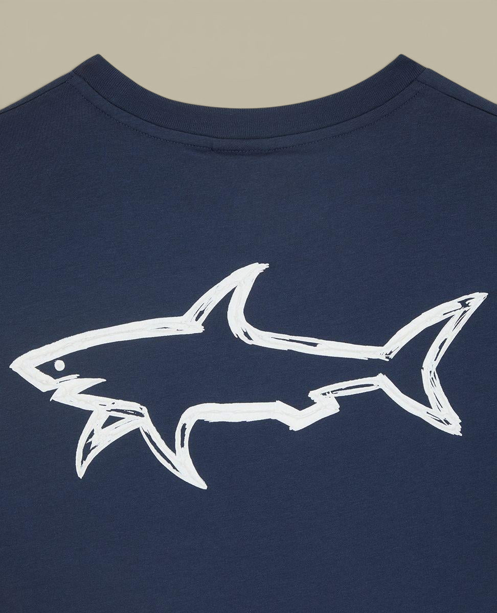 T-shirt Paul and Shark Navy - Logo requin dans le dos Paul and Shark