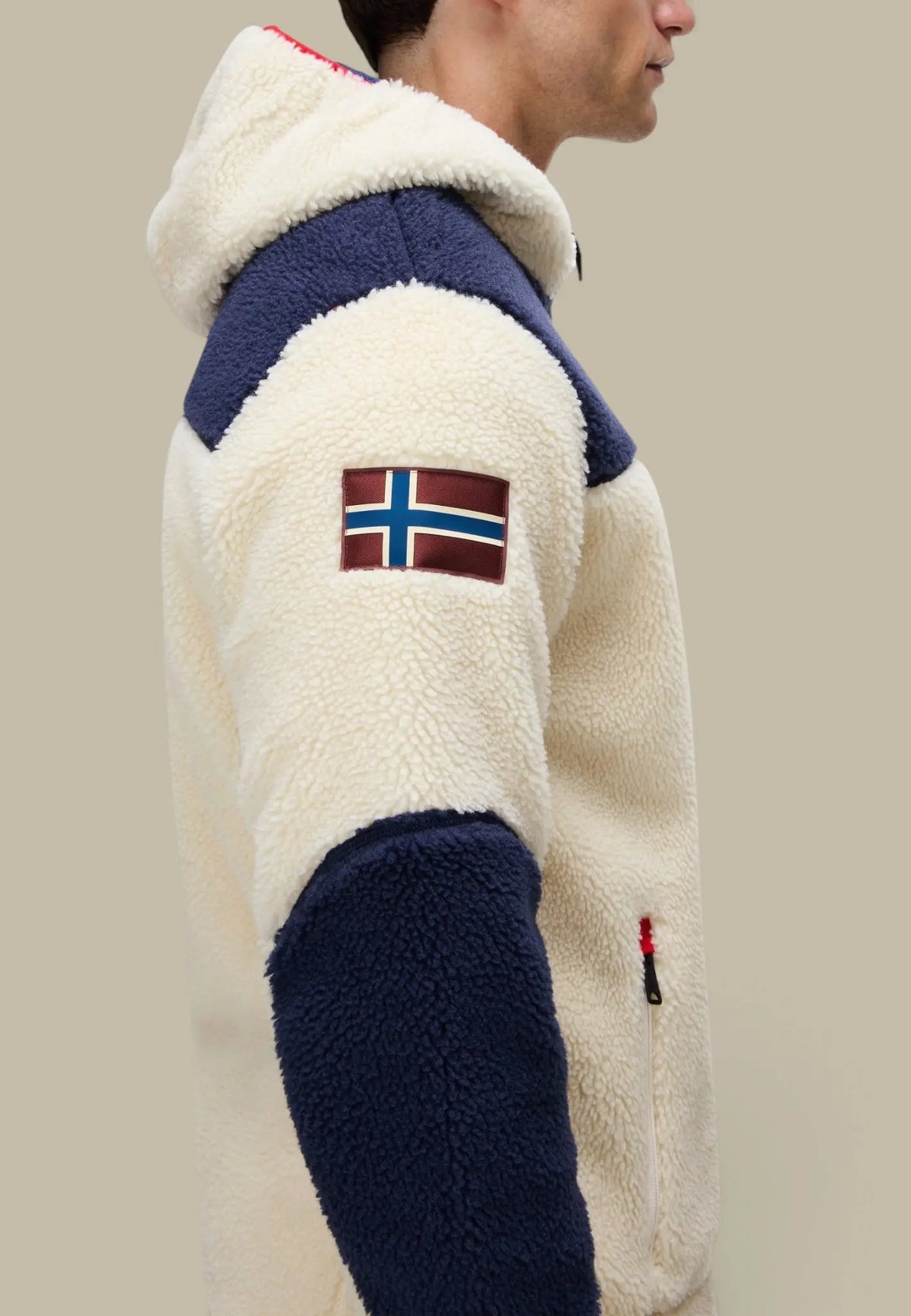 Polaire à Capuche Napapijri Blanc - Yupik Napapijri