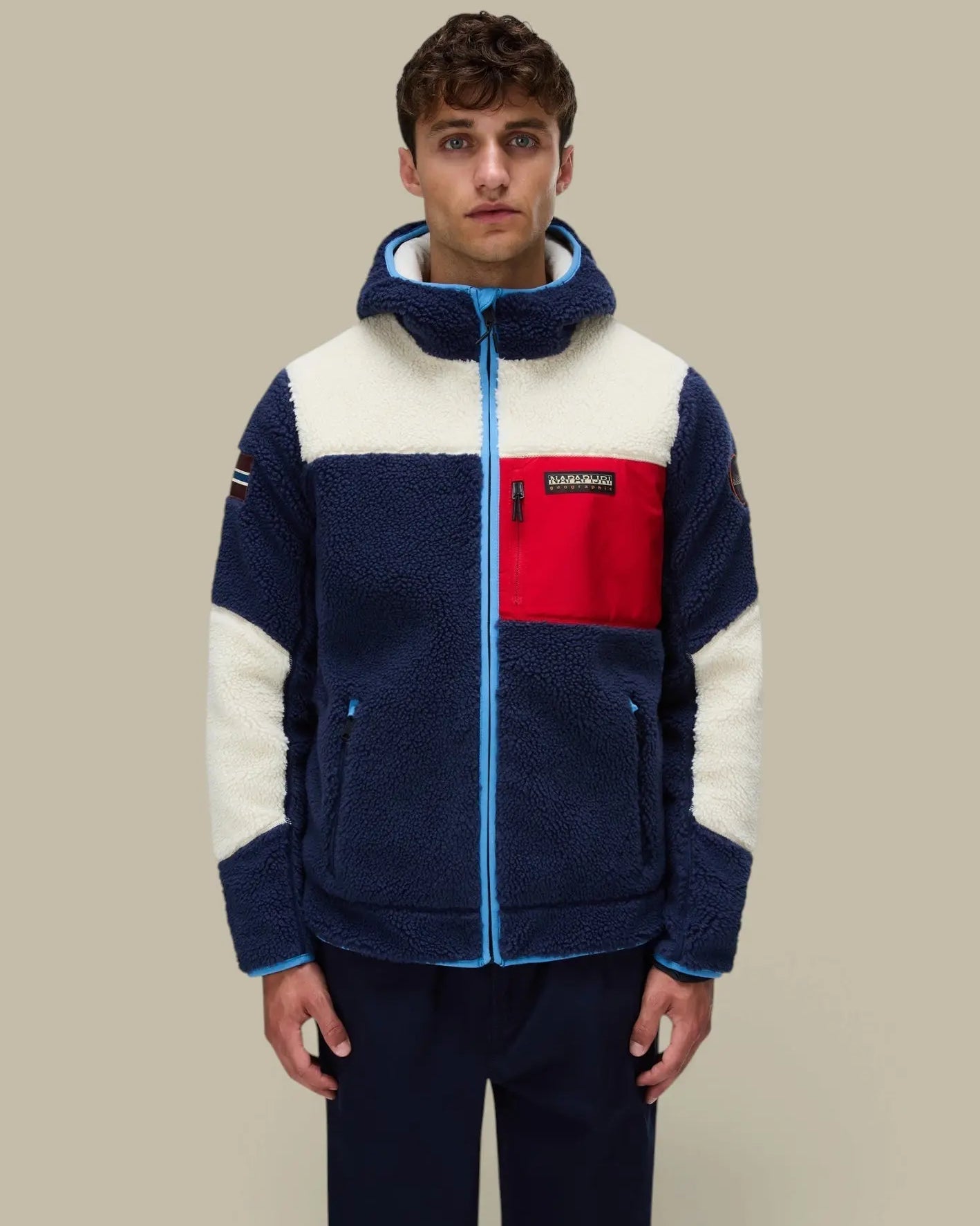 Polaire à Capuche Napapijri Bleu marine - Yupik Napapijri