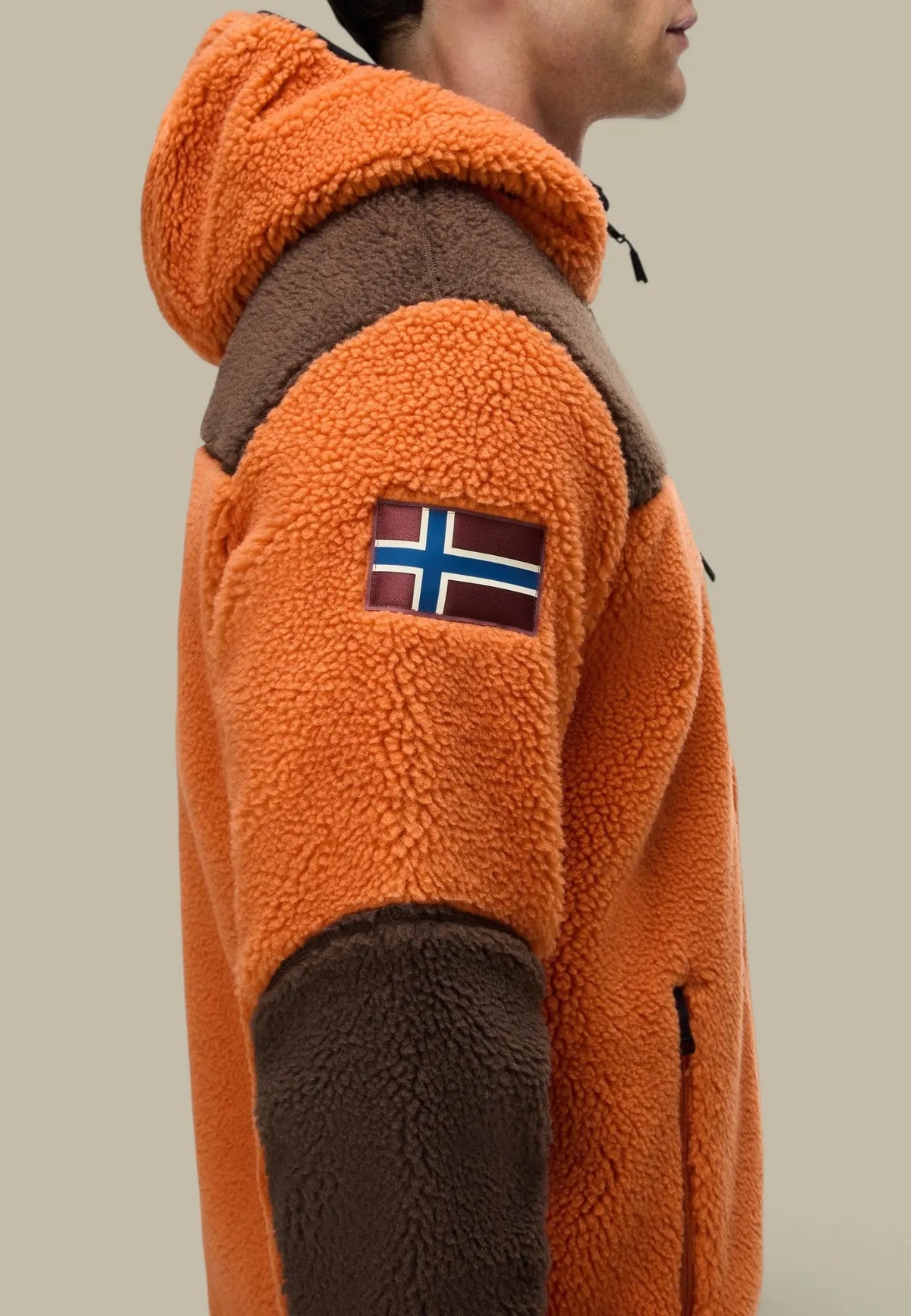 Polaire à Capuche Napapijri Orange - Yupik Napapijri