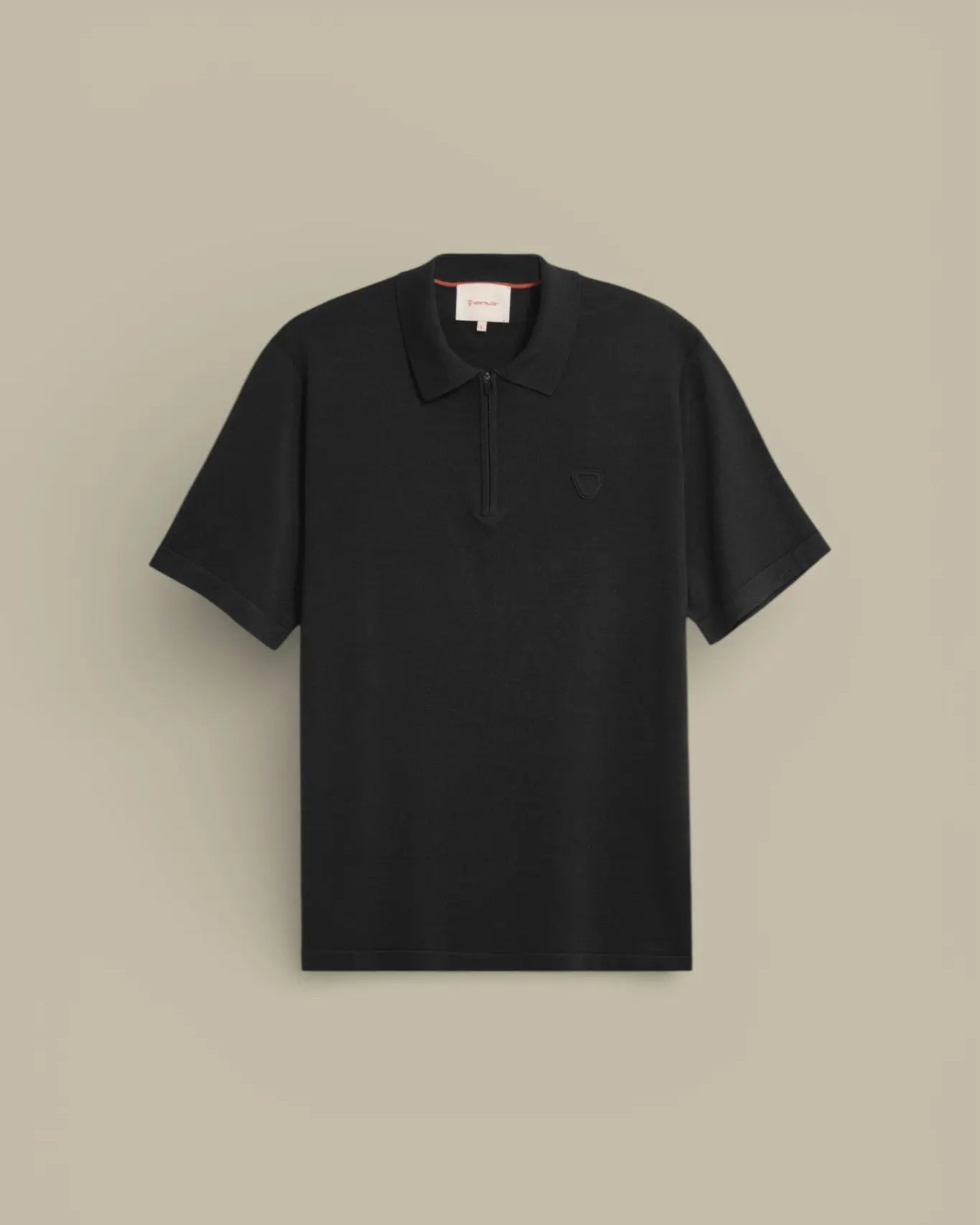 Polo Gertrude Noir en Maille - Jude - polo