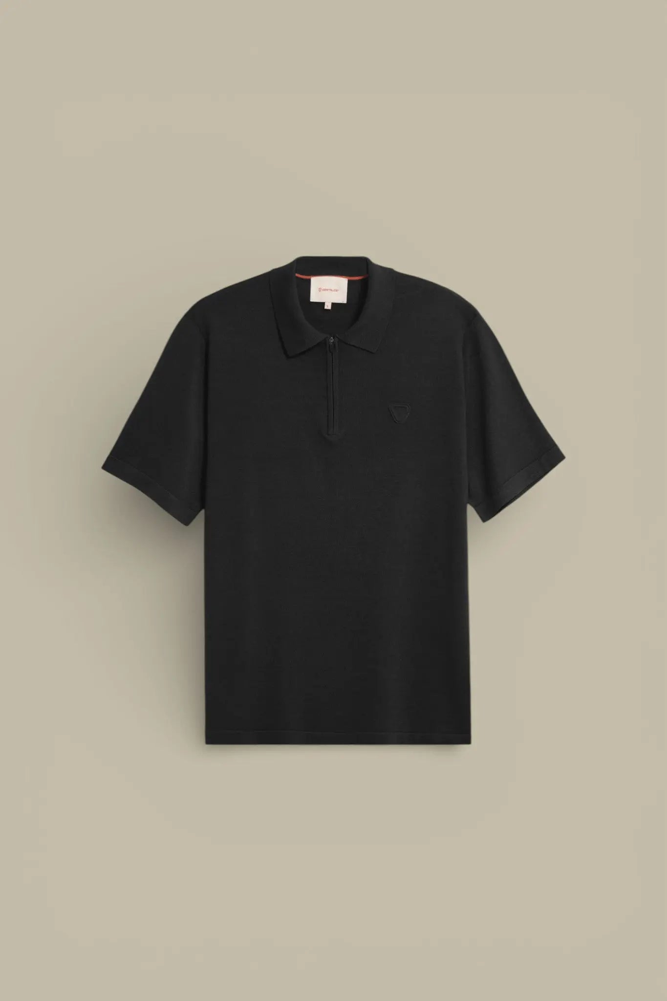 Polo Gertrude Noir en Maille - Jude - polo