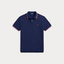 Polo Ralp Lauren Bleu -  POLO À MAILLES MATELON PERSONNALISÉES SLIM FIT Ralph Lauren
