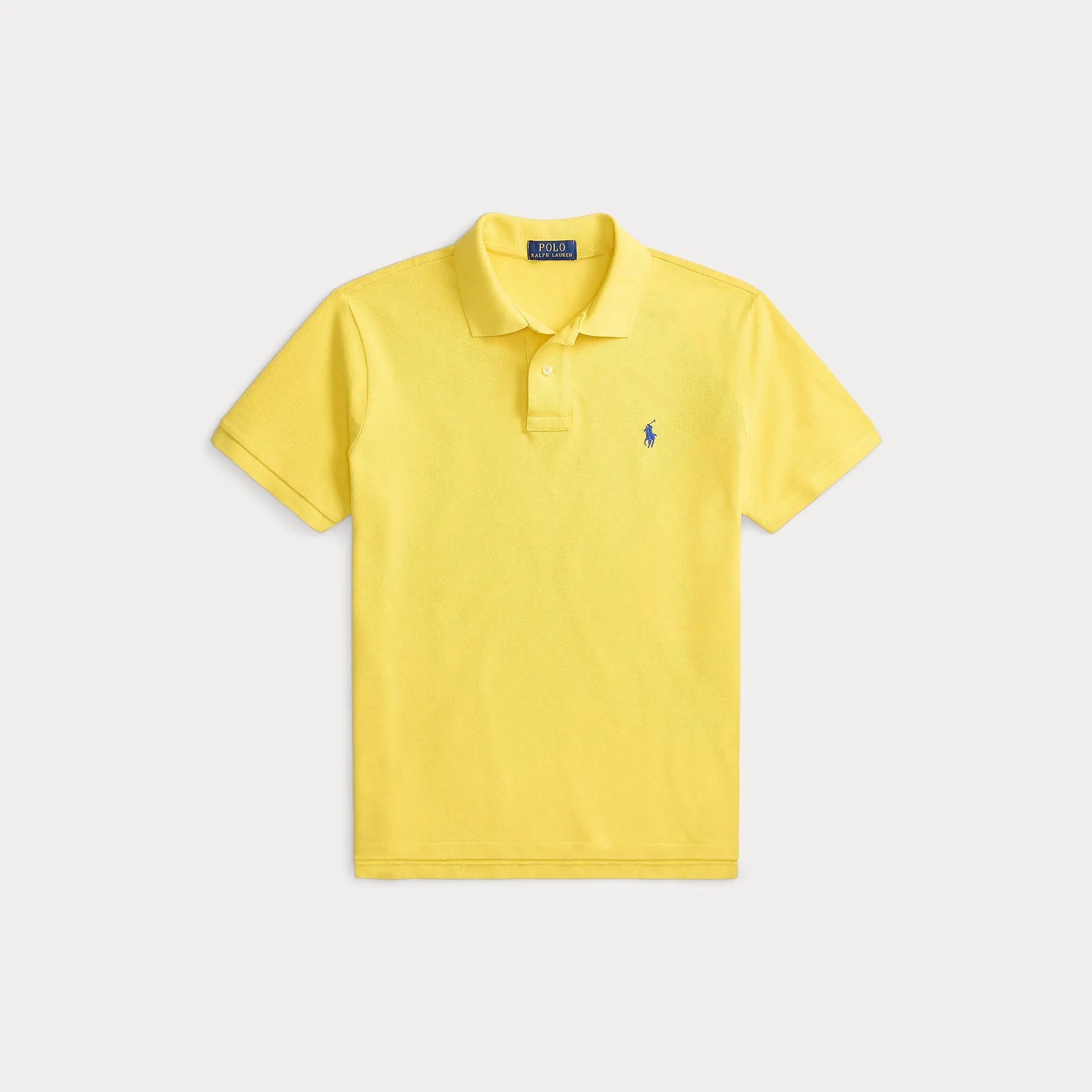 Polo Ralph Lauren Jaune - L'EMBLÉMATIQUE CUSTOM SLIM FIT MESH POLO Ralph Lauren