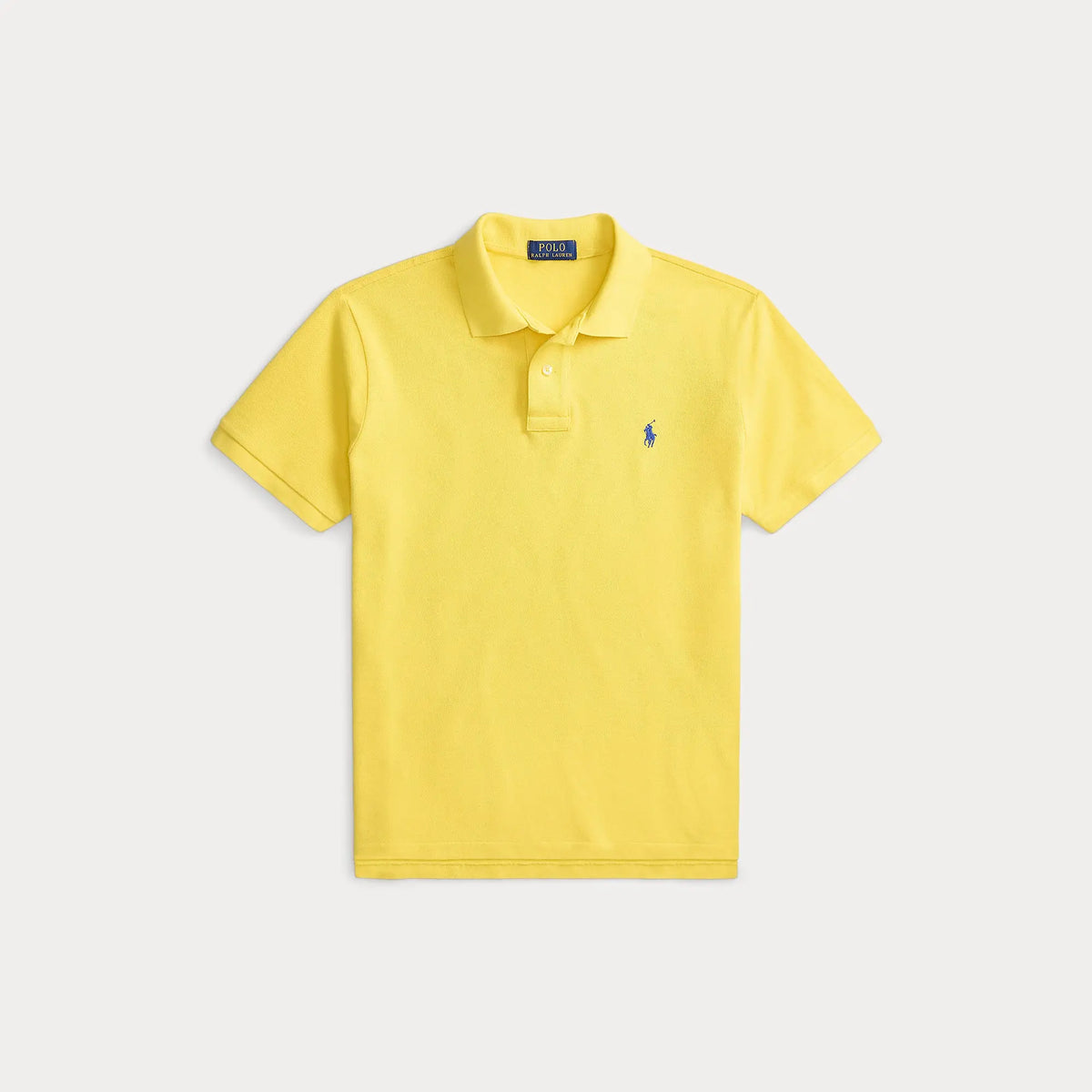 Polo Ralph Lauren Jaune - L'EMBLÉMATIQUE CUSTOM SLIM FIT MESH POLO Ralph Lauren