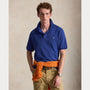 Polo Ralph Lauren Bleu - Polo en maille coupe ajustée Ralph Lauren