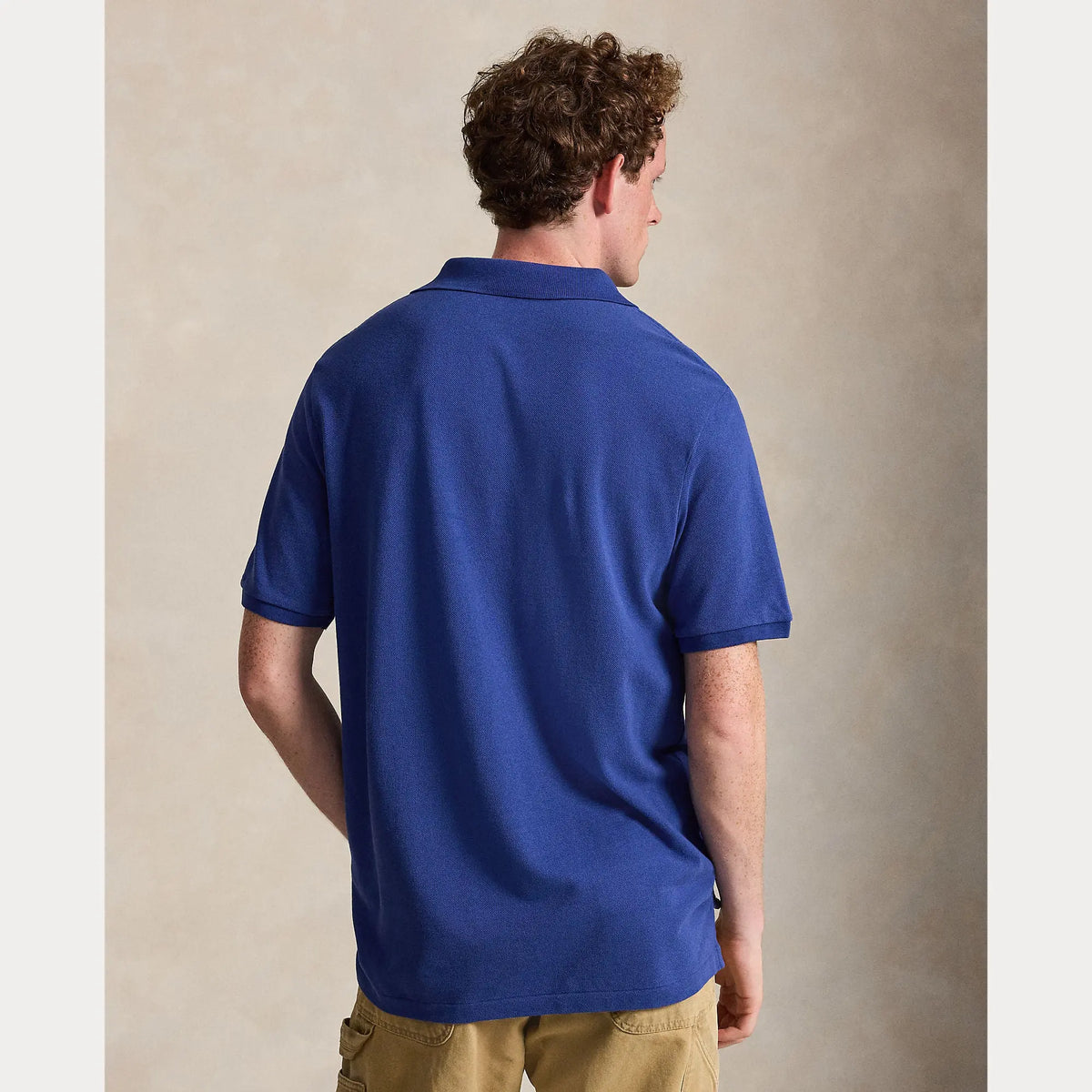 Polo Ralph Lauren Bleu - Polo en maille coupe ajustée Ralph Lauren