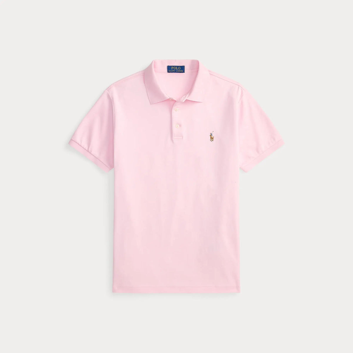 Polo Ralph Lauren Rose -  POLO EN COTON DOUX À FEU SLIM Ralph Lauren