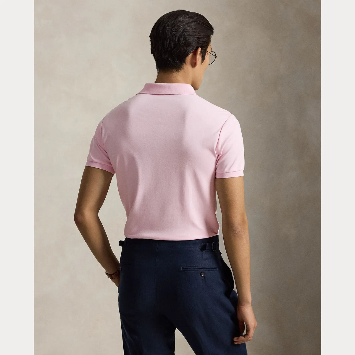 Polo Ralph Lauren Rose -  POLO EN COTON DOUX À FEU SLIM Ralph Lauren