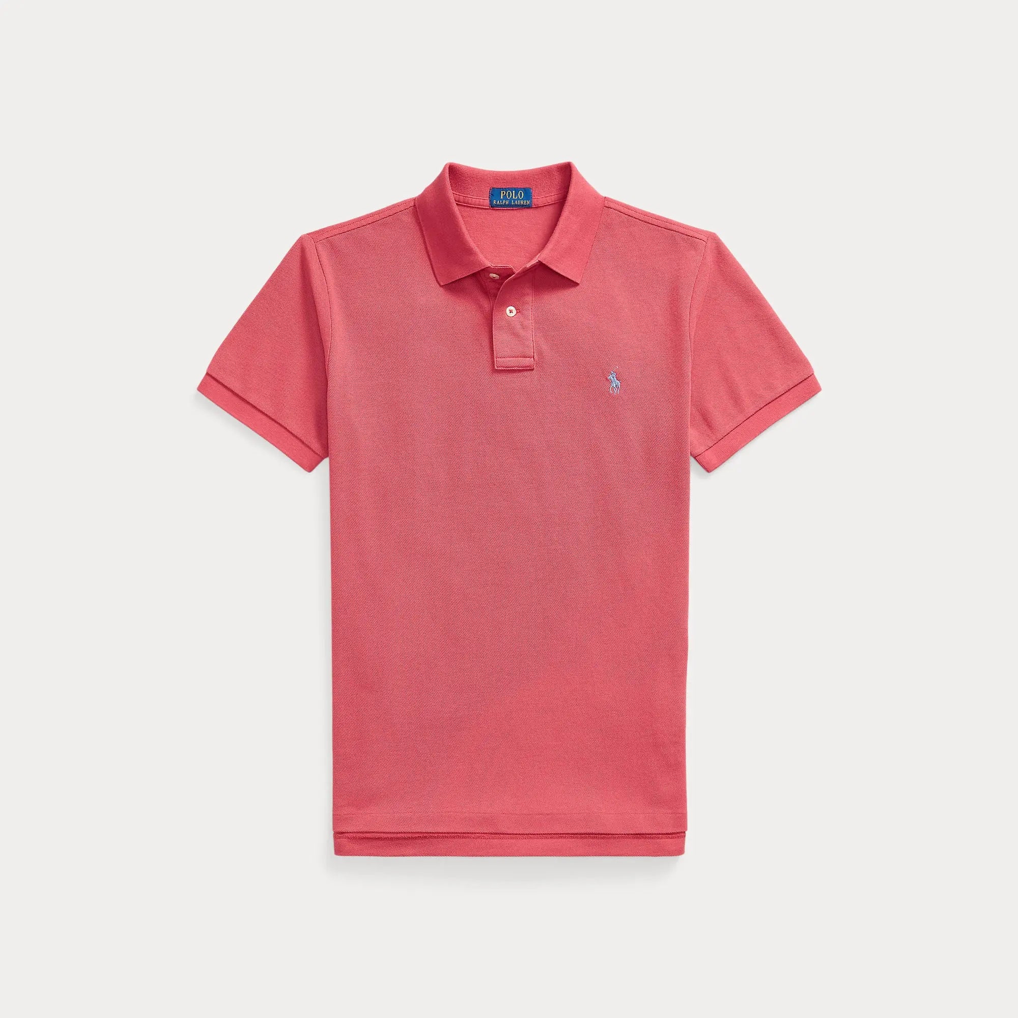 Polo Ralph Lauren Rouge - Polo en maille coupe ajustée Ralph Lauren