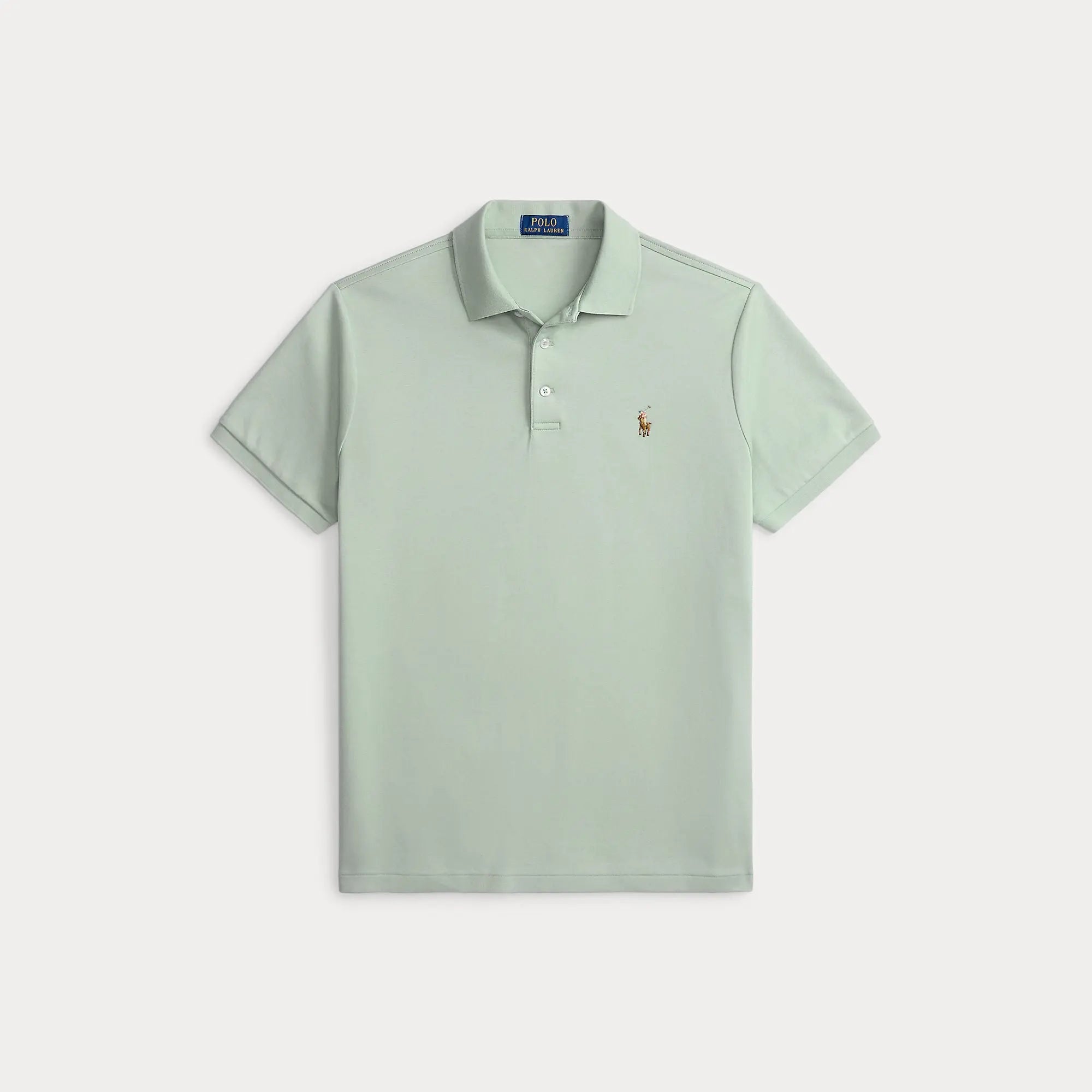 Polo Ralph Lauren Vert - Polo en coton doux coupe ajustée Ralph Lauren