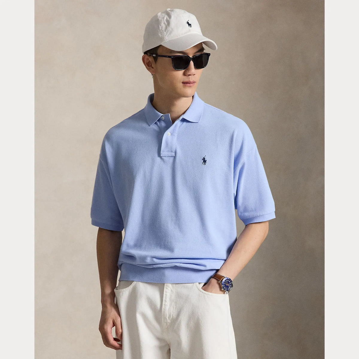 Polo Ralph Lauren Bleu - POLO RELAXED FIT MESH Ralph Lauren