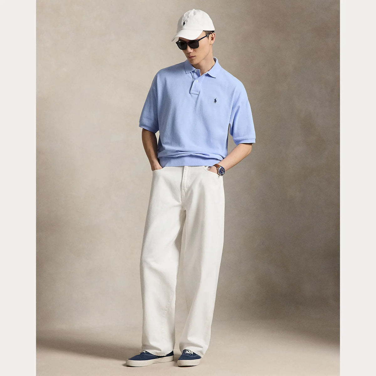 Polo Ralph Lauren Bleu - POLO RELAXED FIT MESH Ralph Lauren