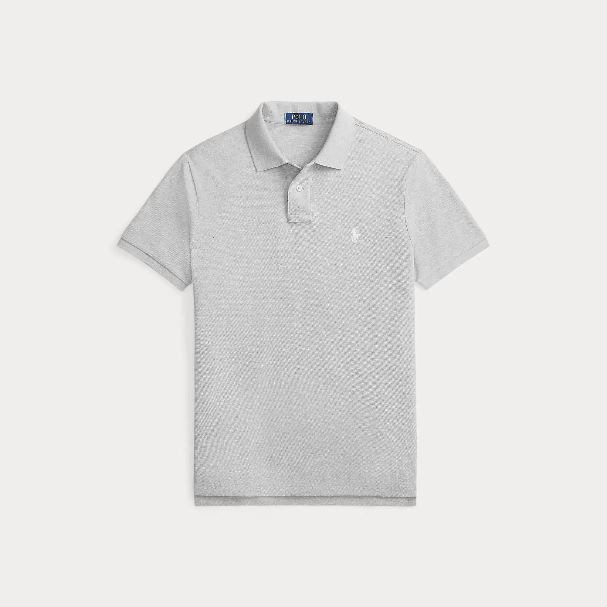Polo Ralph Lauren Gris - L'EMBLÉMATIQUE CUSTOM SLIM FIT MESH POLO Ralph Lauren