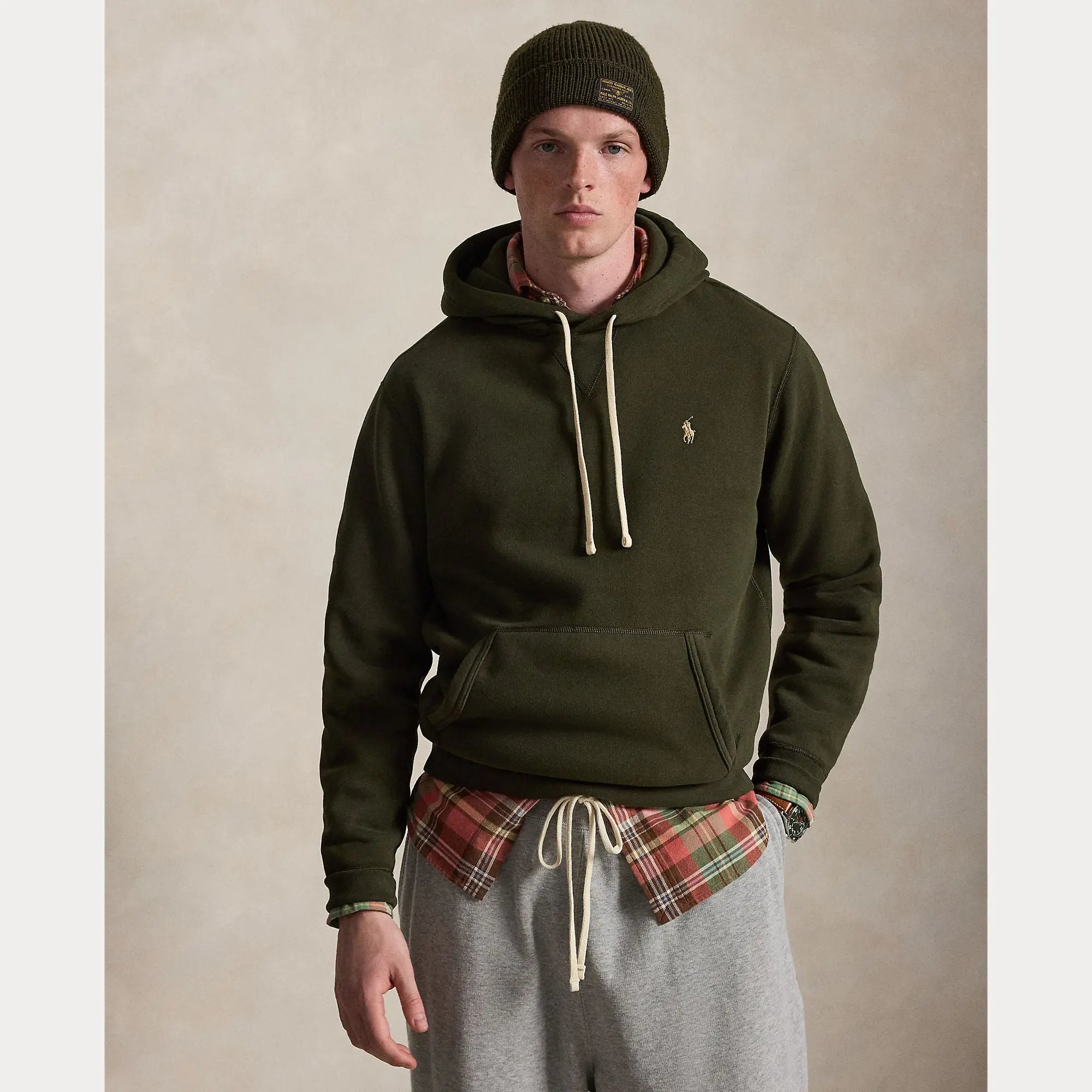 Sweat Capuche Ralph Lauren Kaki Ralph Lauren