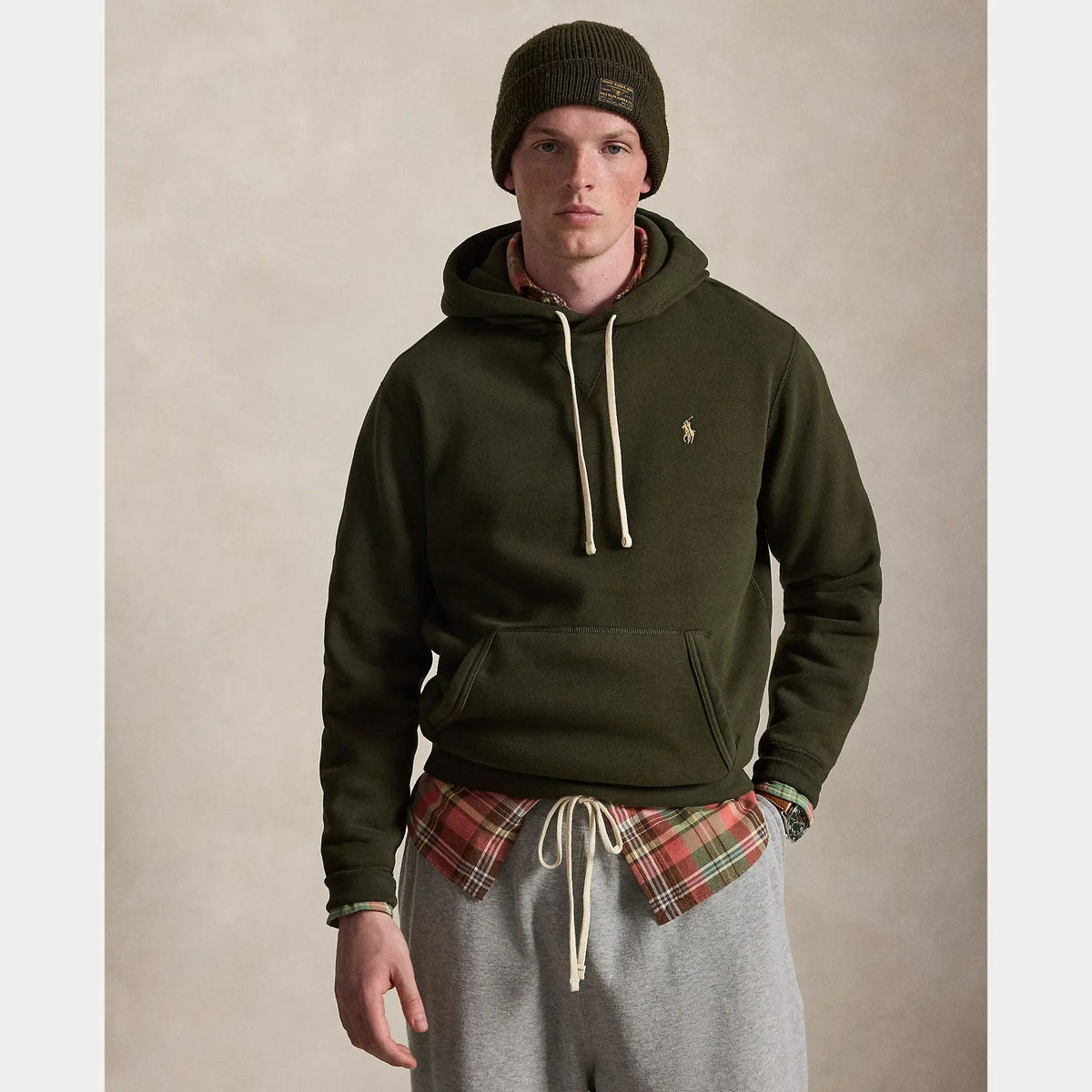 Sweat Capuche Ralph Lauren Kaki Ralph Lauren