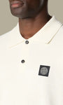 Polo Stone Island Crème - Micro Stitch Soft - polo