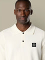 Polo Stone Island Crème - Micro Stitch Soft - polo