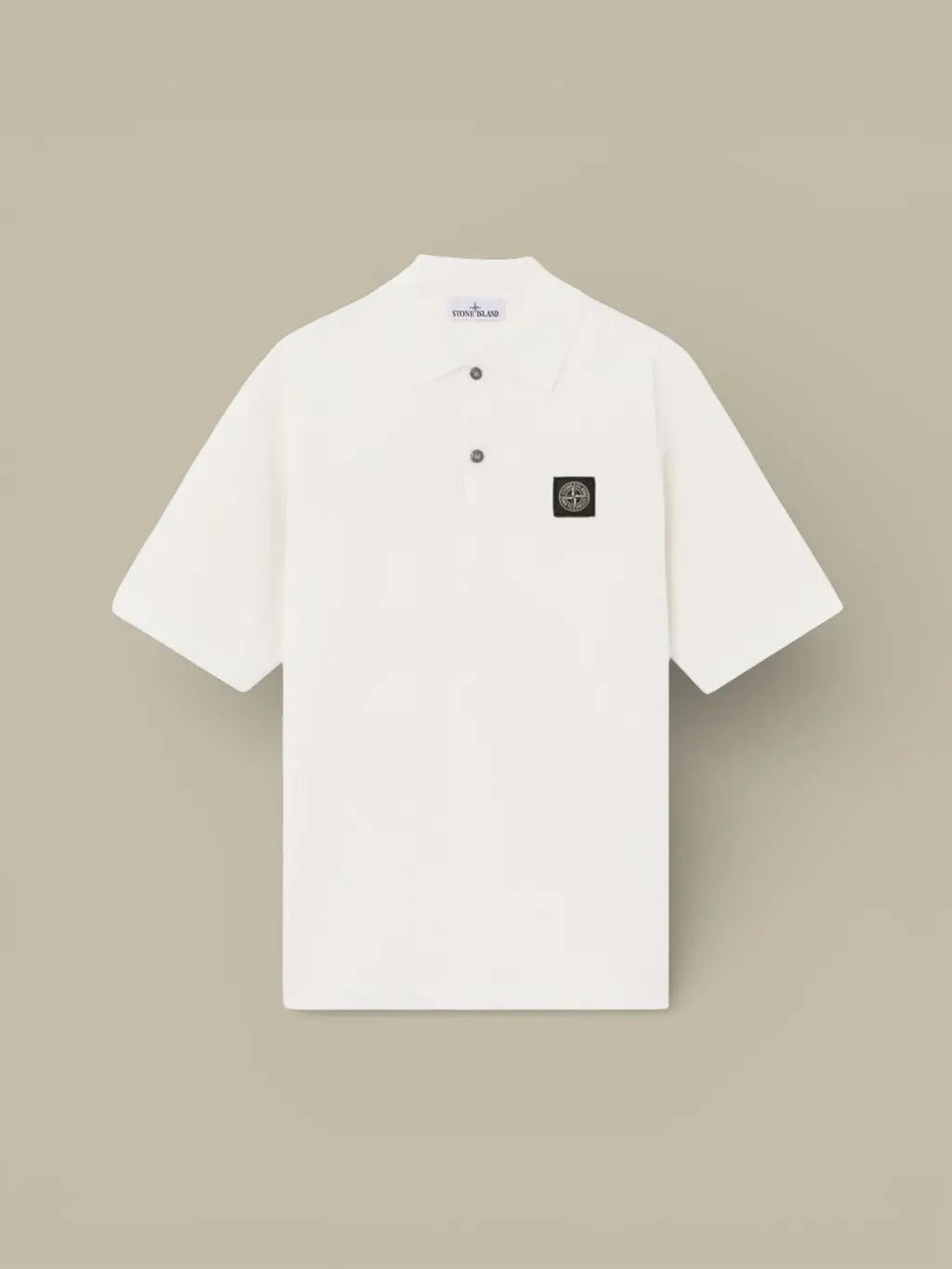 Polo Stone Island Crème - Micro Stitch Soft - polo