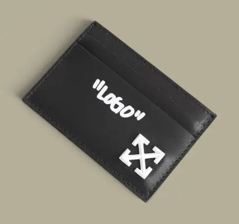 Porte Carte Off-White Noir - Jitney Off-White