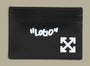 Porte Carte Off-White Noir - Jitney Off-White